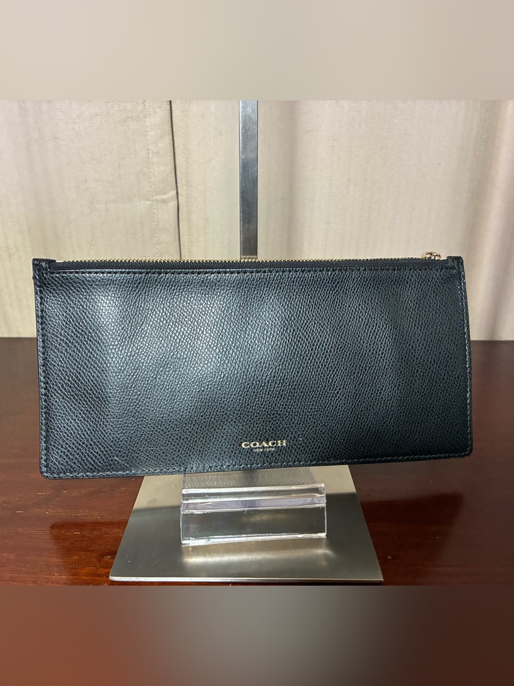 Coach Slim Long Leather Clutch